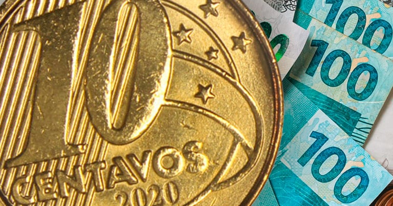 Moeda de 10 Centavos Antiga e Rara